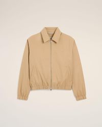Ami Paris - Cotton Padded Jacket With Ami De Coeur - Lyst