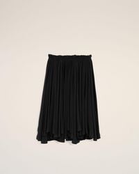 Ami Paris - Blended Silk Midi Corolla Skirt - Lyst