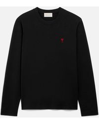 Ami Paris - Ami De Coeur Long-Sleeve T-Shirt - Lyst