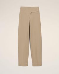 Ami Paris - Cotton Wrapped Belted Trousers - Lyst