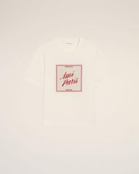 Ami Paris - Cotton Heritage Print T-Shirt - Lyst