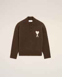 Ami Paris - Alpaca Polo With Ami De Coeur - Lyst