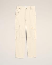 Ami Paris - Baggy-Fit Cargo Cotton Trousers - Lyst