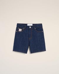 Ami Paris - Cotton Heritage Label Shorts - Lyst
