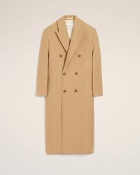 Ami Paris - Long Double-Breasted Wool Coat - Lyst