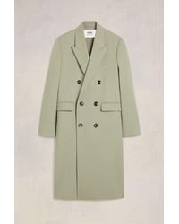 Ami Paris - Double Breasted Coat - Lyst