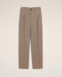Ami Paris - Striped Wool Two-Pleats Trousers - Lyst