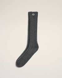 Ami Paris - Wool Socks With Ami Patch - Lyst