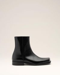 Ami Paris - Cow Leather Ankle Boots - Lyst