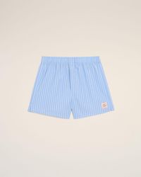 Ami Paris - Cotton Stripes Short - Lyst