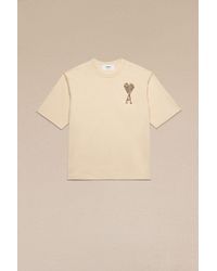 Ami Paris - Ami De Coeur Embroidery T-shirt - Lyst