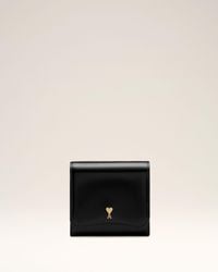 Ami Paris - Cow Leather Paris Paris Compact Wallet - Lyst