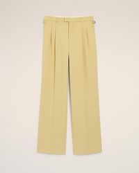 Ami Paris - Wool Low Waist Wide Trousers - Lyst