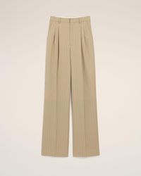 Ami Paris - New Wool High Waist Wide Trousers - Lyst