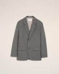 Ami Paris - Wool Loose Single Breasted Jacket - Lyst