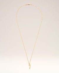 Ami Paris - Brass Hammered "7" Pendant Necklace - Lyst