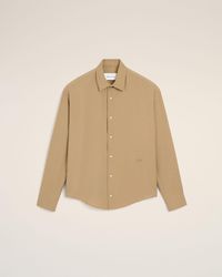 Ami Paris - Boxy Viscose Twill Shirt - Lyst