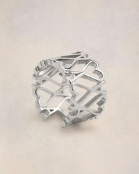 Ami Paris - Ami De Coeur Ring Aus-Messing Grau - Lyst
