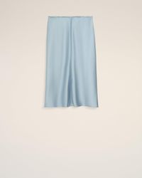 Ami Paris - Raw Edges Details Midi Skirt - Lyst