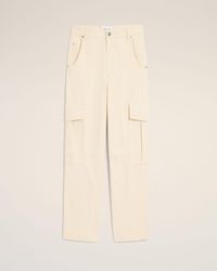 Ami Paris - Baggy-Fit Cargo Cotton Trousers - Lyst
