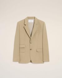 Ami Paris - New Wool Single Breasted Boxy Jacket - Lyst
