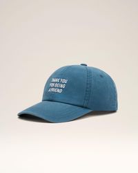 Ami Paris - Cotton "Thank You For Being A Friend" Cap - Lyst