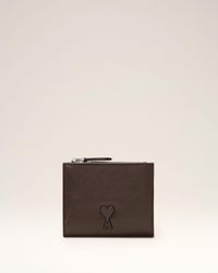 Ami Paris - Voulez-Vous Cowhide Leather Folded Wallet - Lyst