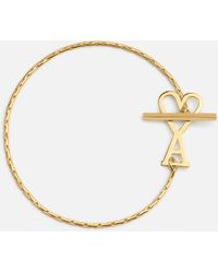 Ami Paris - Brass Chain Bracelet With Ami De Coeur - Lyst