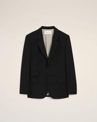 Ami Paris - New Wool Straight Single Breasted Jacket - Lyst