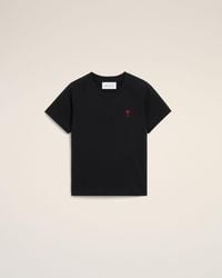 Ami Paris - Cotton T-Shirt With Ami De Coeur - Lyst