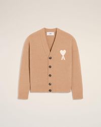 Ami Paris - Ami De Coeur Cardigan Aus Alpakawolle - Lyst