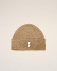 Ami Paris - Alpaca Beanie With Ami De Coeur - Lyst