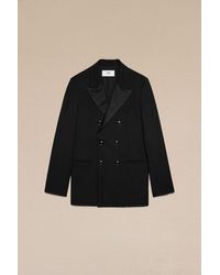 Ami Paris - Double Breasted Smoking Jacket - Lyst