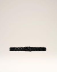Ami Paris - Braided Paris Paris Cow Leather Belt 30Mm - Lyst