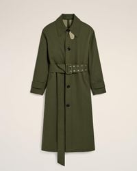 Ami Paris - Cotton Belted Mac - Lyst