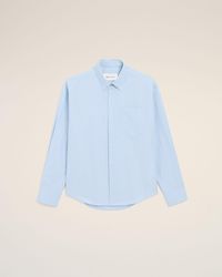 Ami Paris - Cotton Long Sleeve Ami De Coeur Boxy Shirt - Lyst