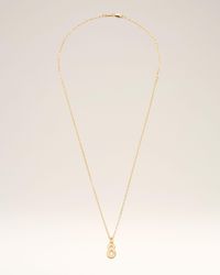 Ami Paris - Brass Hammered "8" Pendant Necklace - Lyst