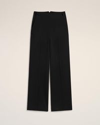 Ami Paris - Schwarze Matrosenhose Aus Wolle - Lyst