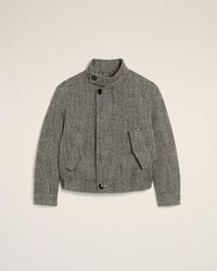 Ami Paris - Wool Padded Harrington Jacket - Lyst