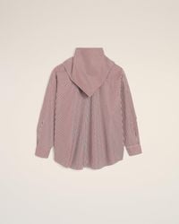 Ami Paris - Langärmelige Gestreifte Bandana-Bluse Aus Baumwolle - Lyst