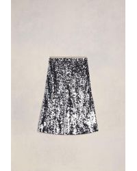 Ami Paris - Embroidered Skirt - Lyst