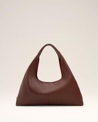 Ami Paris - Burgundy Soft Leather Etienne Shoulder Bag - Lyst