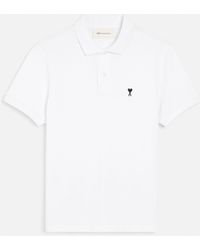 Ami Paris - Cotton Short Sleeves Ami De Coeur Polo Shirt - Lyst