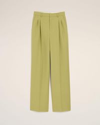 Ami Paris - New Wool Low Waist Wide Trousers - Lyst