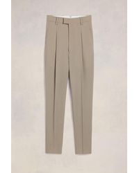 Ami Paris - High Waisted Cigarette Trousers - Lyst
