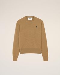 Ami Paris - Wool Ami De Coeur Crewneck Sweater - Lyst