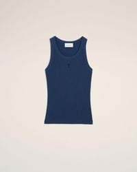 Ami Paris - Cotton Ami De Coeur Tanktop - Lyst