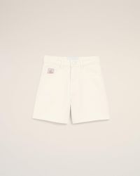 Ami Paris - Cotton Shorts With Heritage Label - Lyst