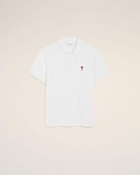 Ami Paris - Polo En Coton Ami De Coeur - Lyst