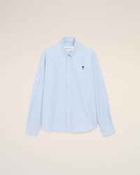 Ami Paris - Cotton Shirt With Ami De Coeur - Lyst